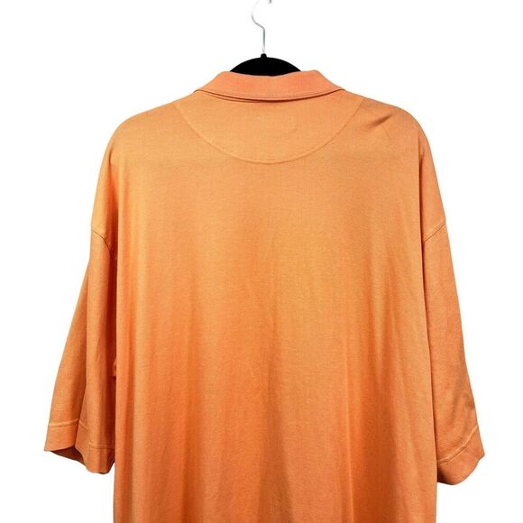 Cutter & Buck Mens Polo Shirt CB Dry Tec Short Sleeve Stitched‎ Logo Orange XXL - Picture 5 of 5